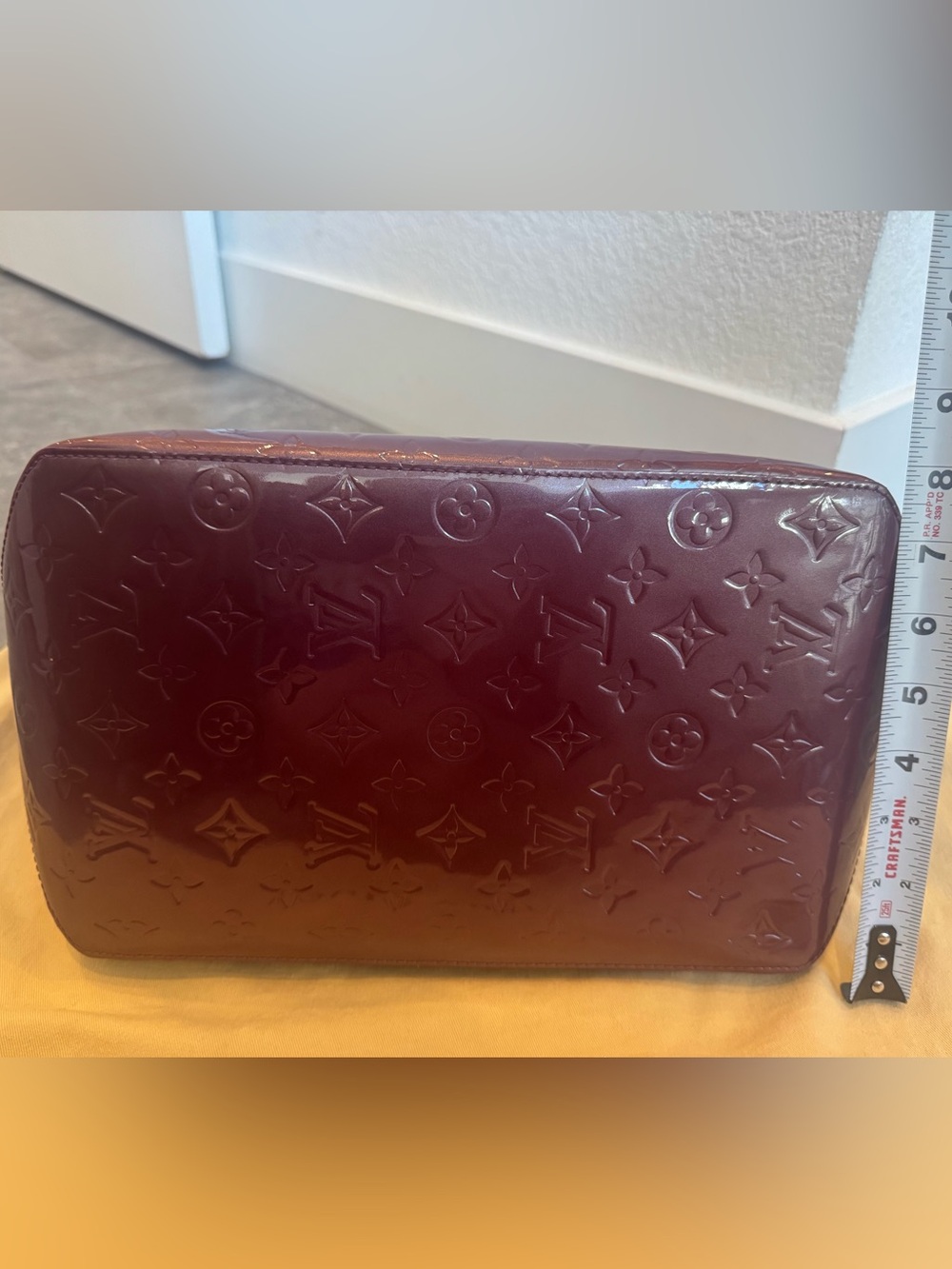 Louis Vuitton monogram vernis Bellevue GM zip Tote Bag Violet Purple - Picture 5 of 16